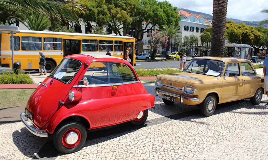 festival klasických aut na ostrově Madeira